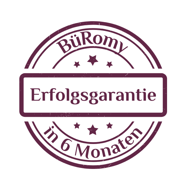 BüRomy 6-Monats-Erfolgsgarantie