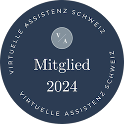 Badge für Mitgliedschaft bei Virtuelle Assistenz Schweiz